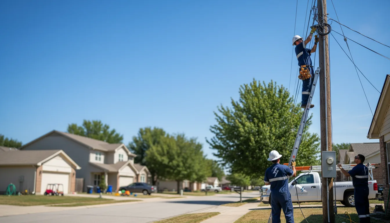 Residential electrician providing installation services in Dittmer, MO